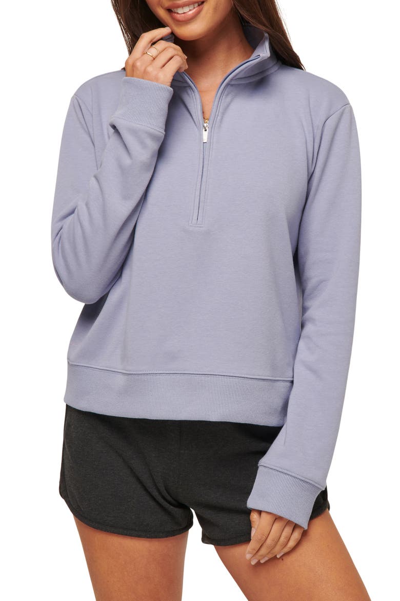 Cloud Half Zip Pullover, Main, color, TEMPEST