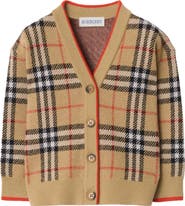 Burberry Check Wool Cardigan