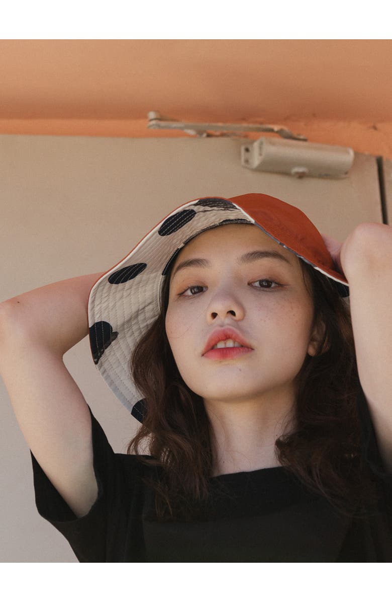 Lost Pattern "Noir Floral" Reversible  Bucket Hat, Alternate, color, White