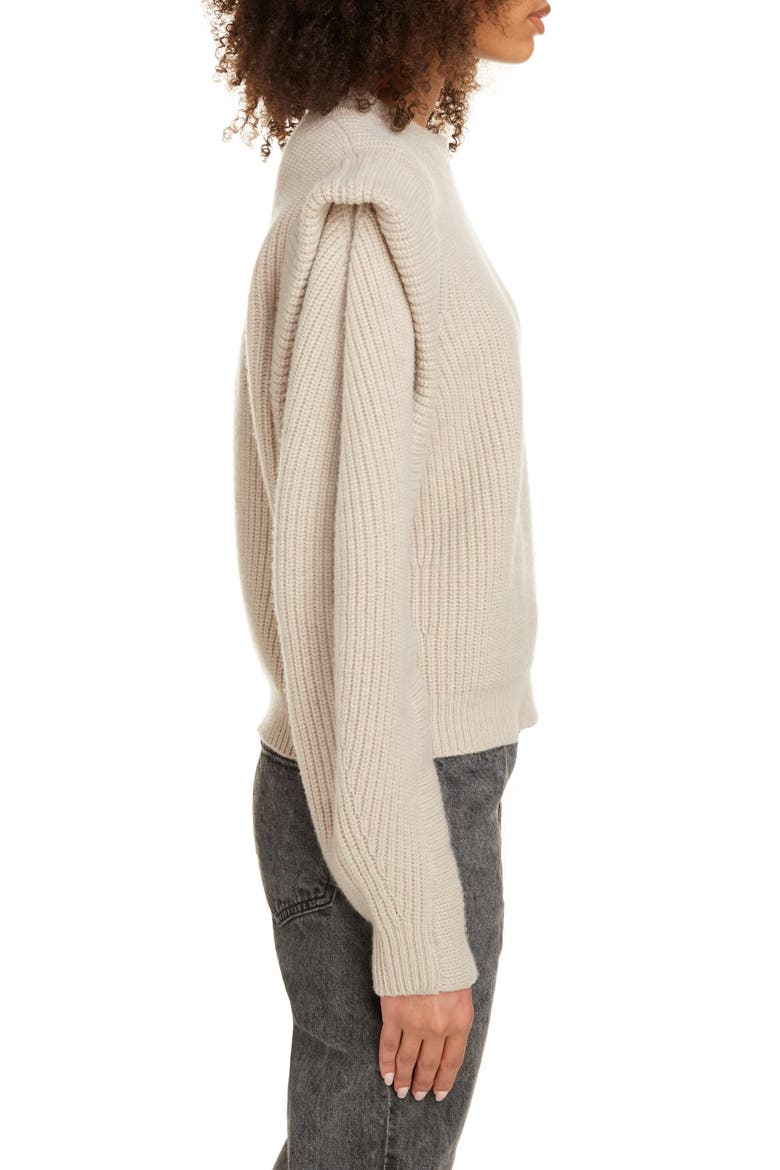 Layered Cashmere & Wool Sweater, Alternate, color, BEIGE
