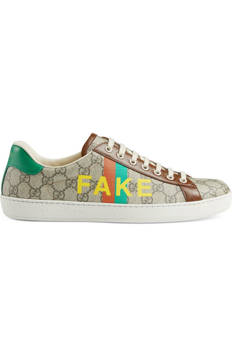 Gucci Ace Fake/Not Fake GG Supreme Sneaker, Alternate, color,
