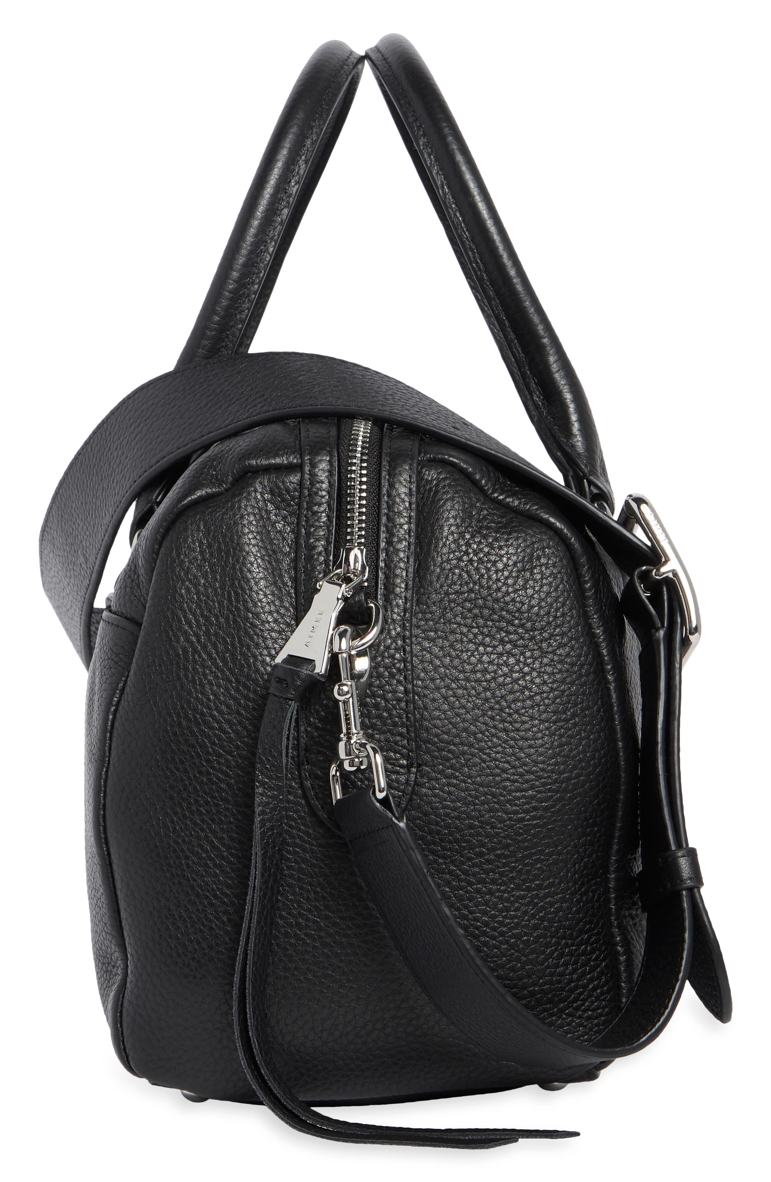 Hudson Barrel Bag, Alternate, color, BLACK