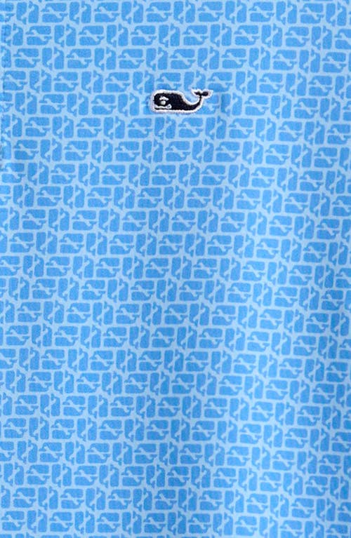 Vineyard Vines Kids' Print Polo In Puzzle Whale J Blu