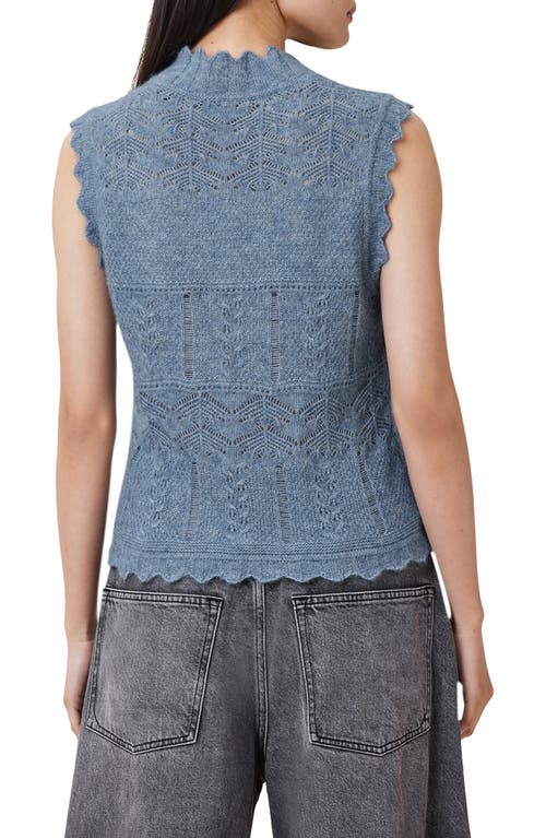 Allsaints Vanessa Pointelle Knit Sweater Vest
