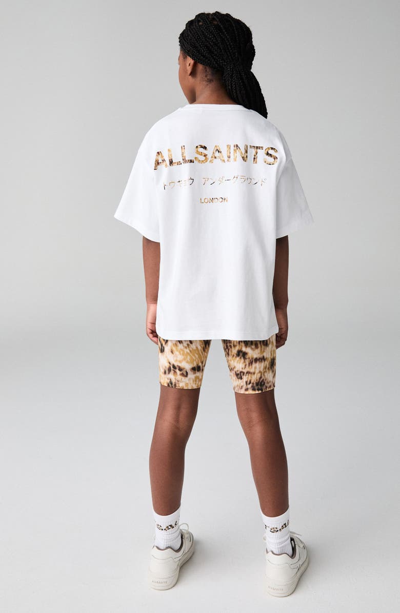 smALLSAINTS by ALLSAINTS Kids' Underground Logo Cotton Graphic T-Shirt, Alternate, color, Brown/White