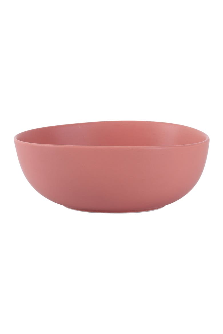 Delilah Porcelain 6-Piece Bowl Set, Main, color, Terracotta