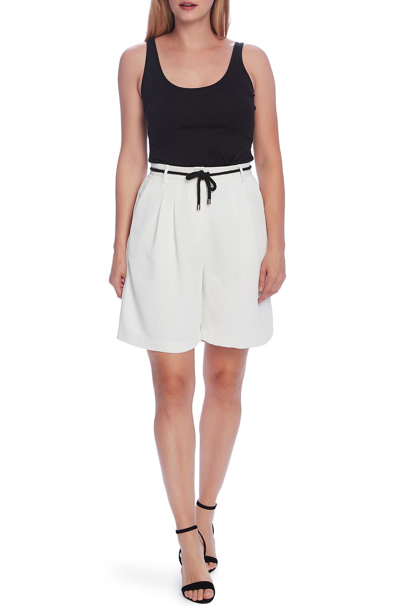 Vince Camuto Washed Pique Bermuda Shorts, Alternate, color, 