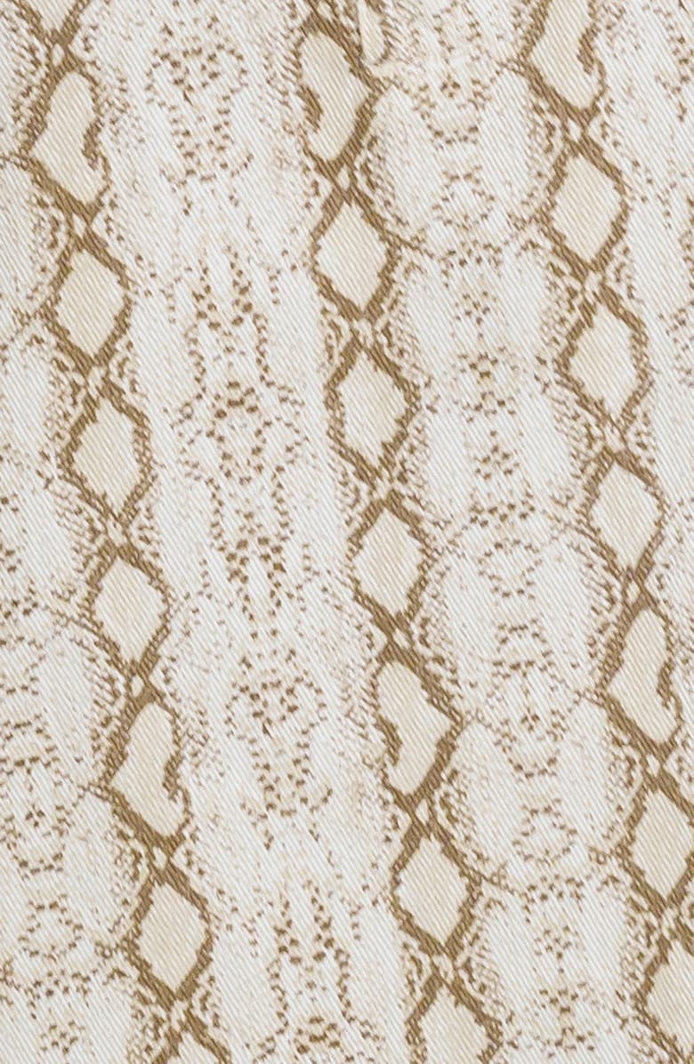 FLYING TOMATO Python Print Shirtdress, Alternate, color, Ivory Taupe