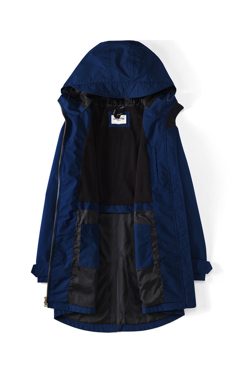 Lands' End Squall A-Line Rain Jacket, Alternate, color, Deep Sea Navy