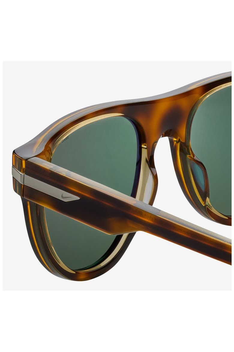 Crescent III 54mm Round Sunglasses, Alternate, color, TORTOISE / GREEN