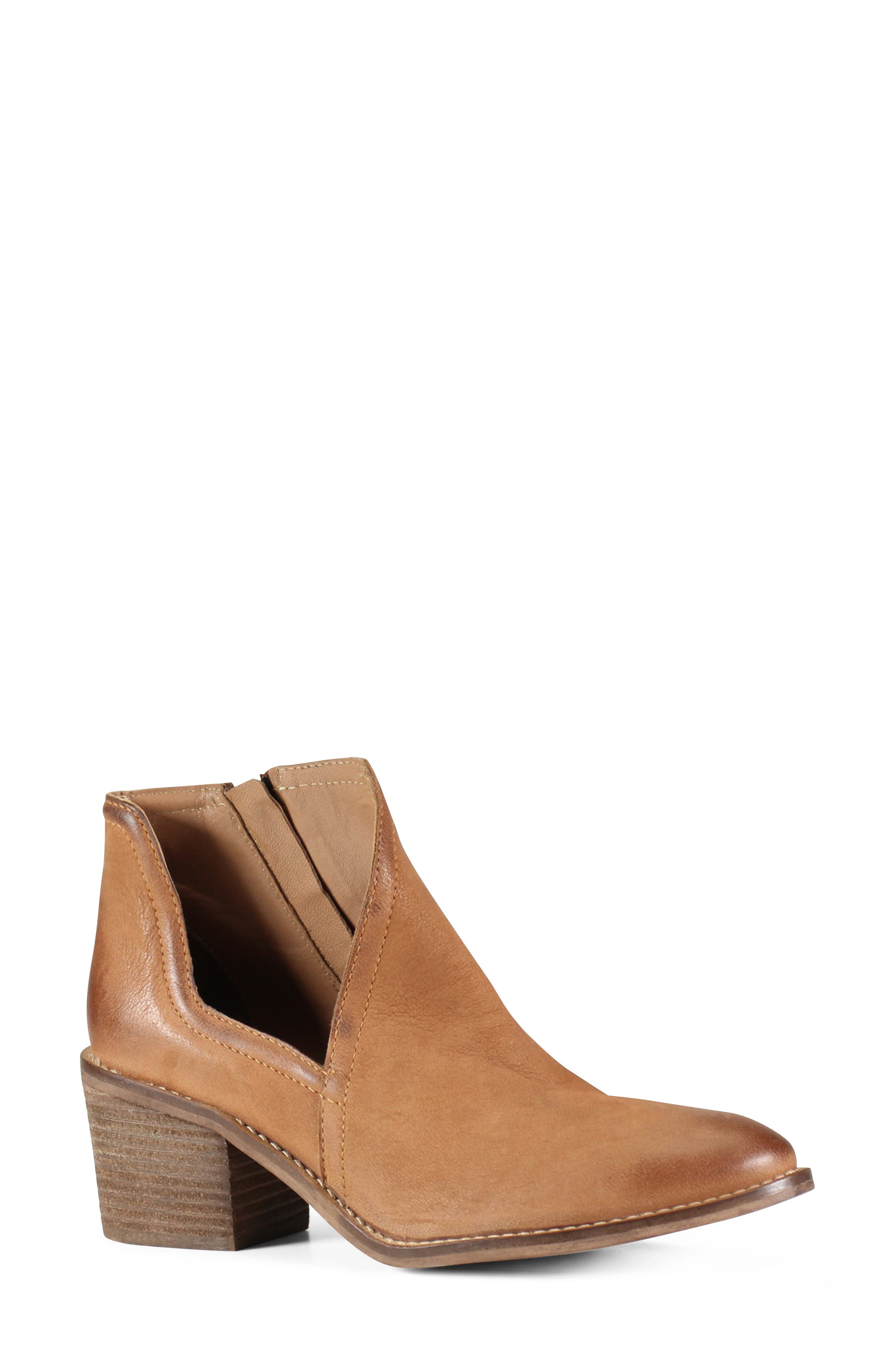 Diba True Ma Sheena Bootie, Main, color, Rich Cognac Brown