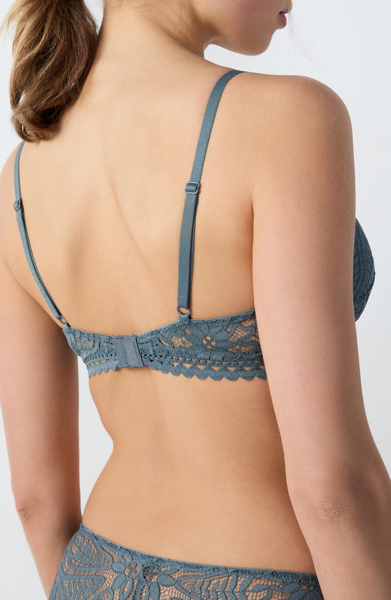 Etam Dream Wireless Bra, Alternate, color, Anthracite