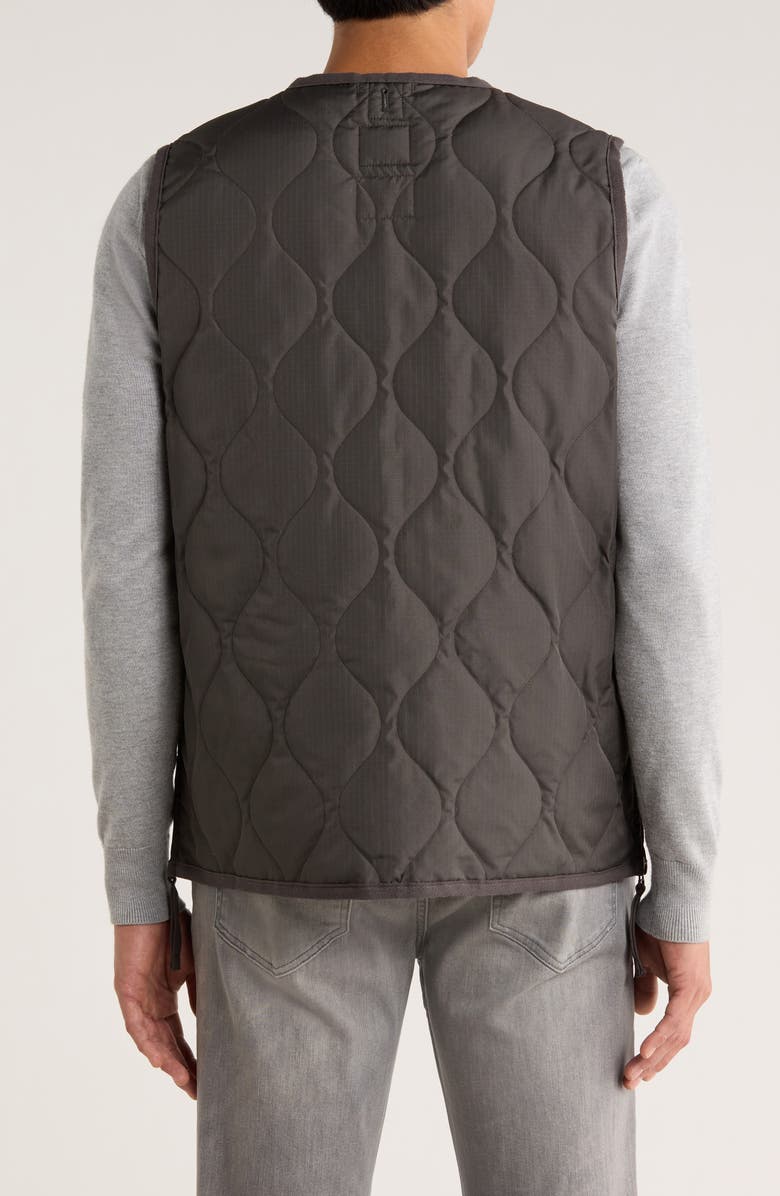 TAION Military Onion Quilt Water Repellent 800 Fill Power Down Vest, Alternate, color, Charcoal