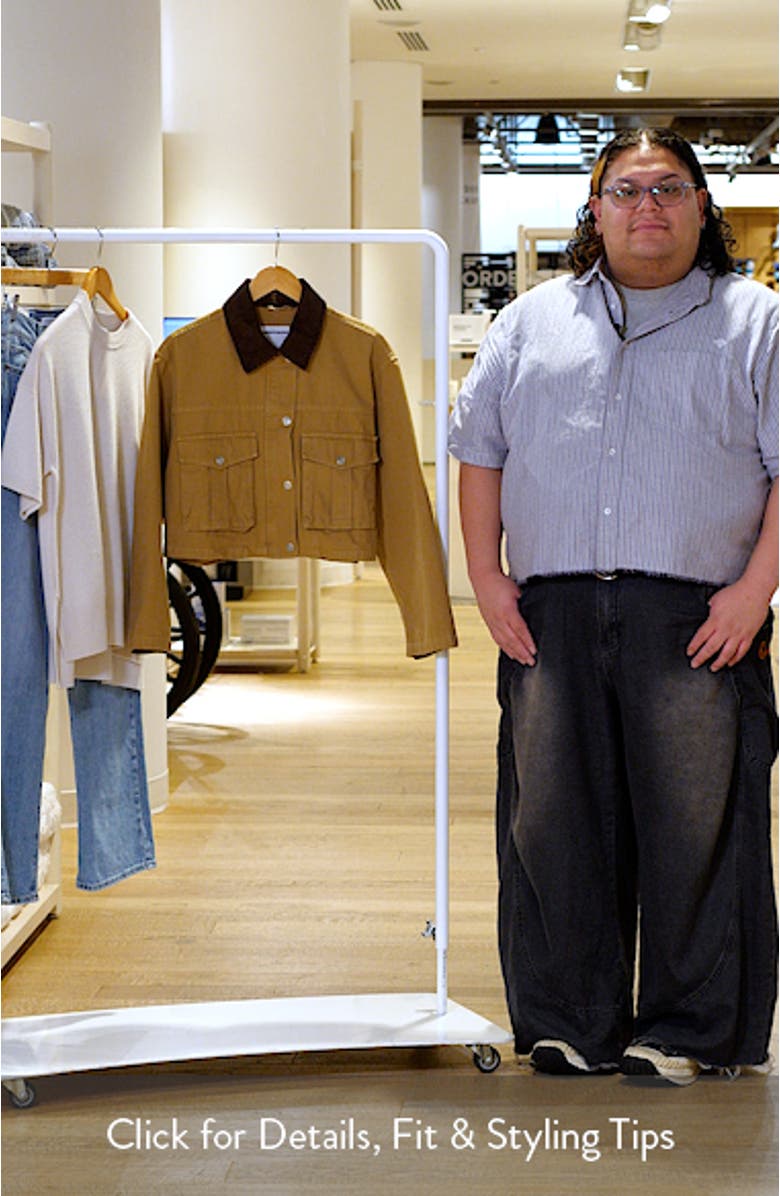 Cotton Canvas Crop Jacket, sales video thumbnail