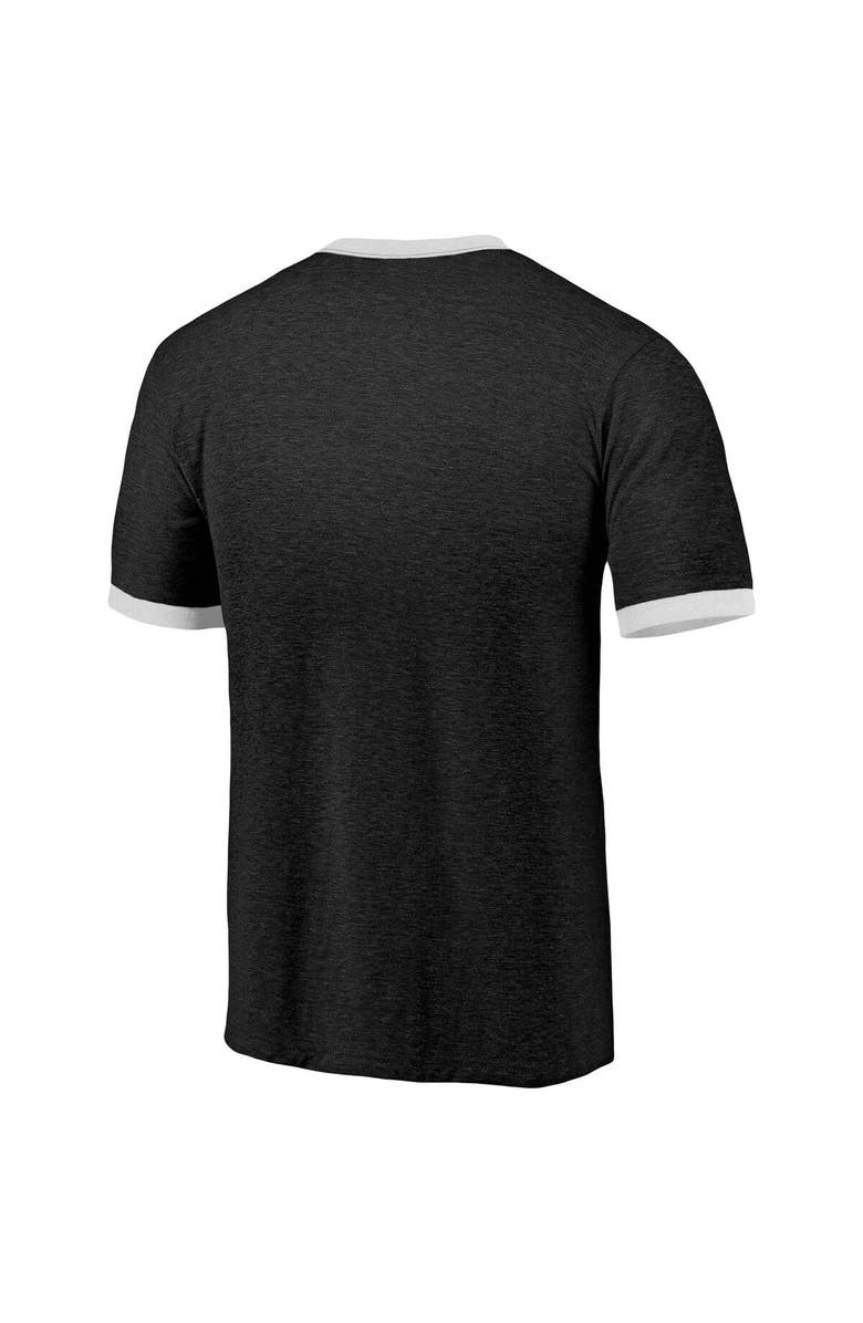 FANATICS Men's Majestic Threads Black Vegas Golden Knights Buzzer Beater Tri-Blend Ringer T-Shirt, Alternate, color, 