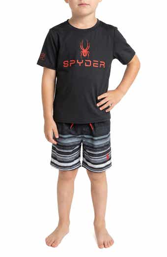 Spyder Kids' Rashguard Top & Swim Trunks Set