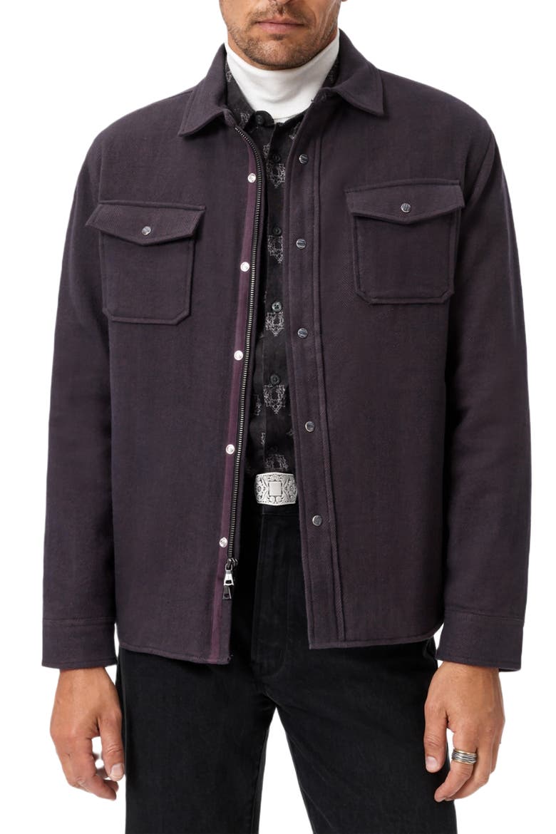 Jameson Herringbone Snap Jacket, Main, color, MERLOT