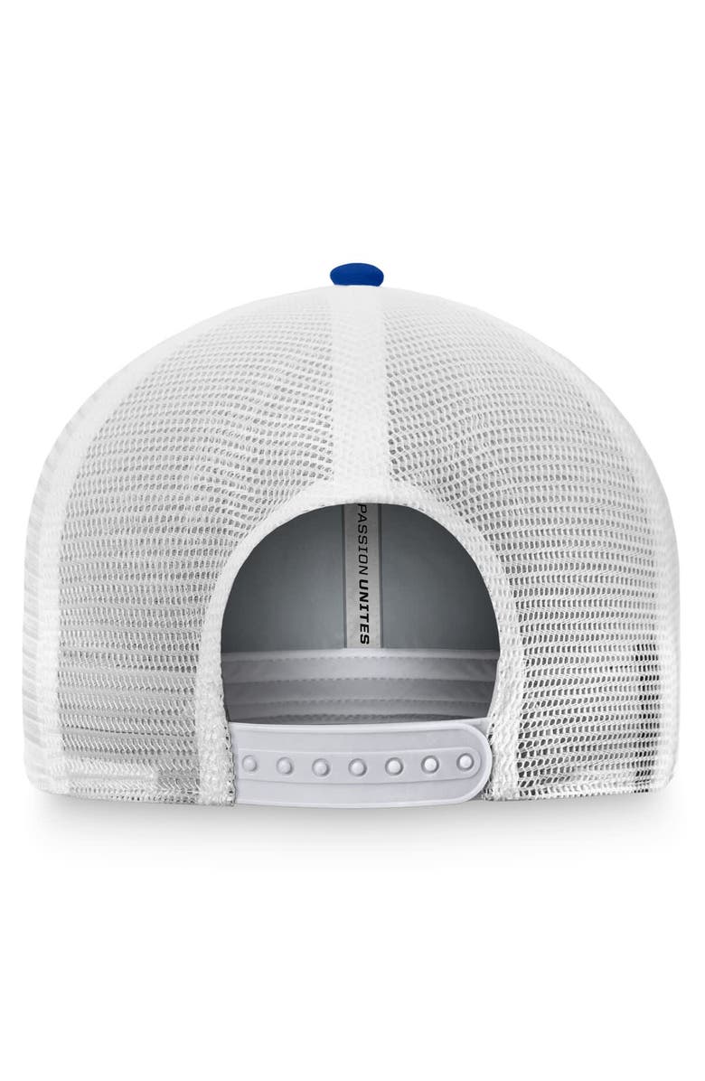 TOP OF THE WORLD Men's Top of the World Royal/White Pitt Panthers Breakout Trucker Snapback Hat, Alternate, color, 