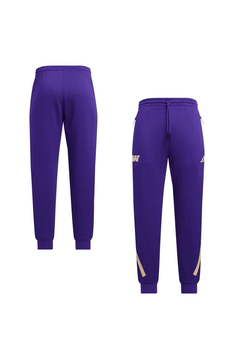 adidas Purple Washington Huskies Z.N.E. Pants, Main, color, Purple