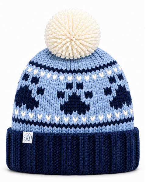 Adult Paw Prints Bobble Hat