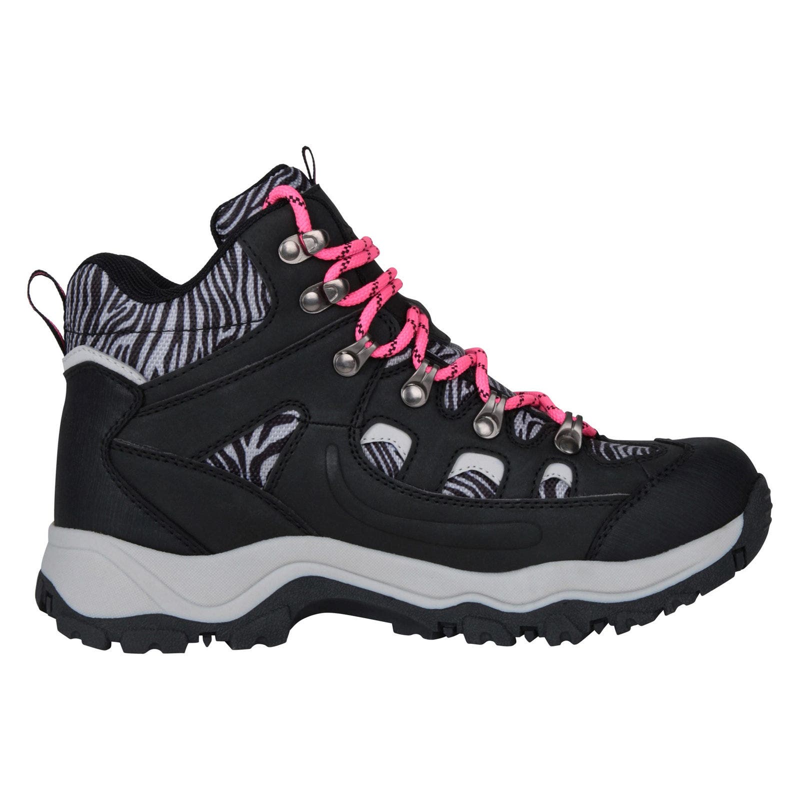 Adventurer Printed Waterproof Walking Boots, Alternate, color, Bright Pink
