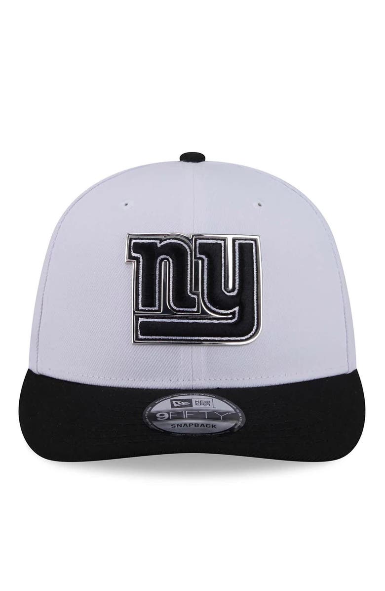New Era Men's New Era White/Black New York Giants 2026 NFL Draft Pre-Curved 9FIFTY Snapback Hat, Alternate, color, White