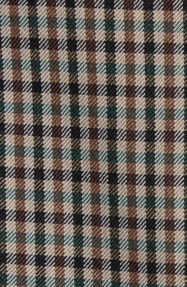 Balenciaga Check Side Tie Blazer, Alternate, color, 2866 Khaki/ Brown