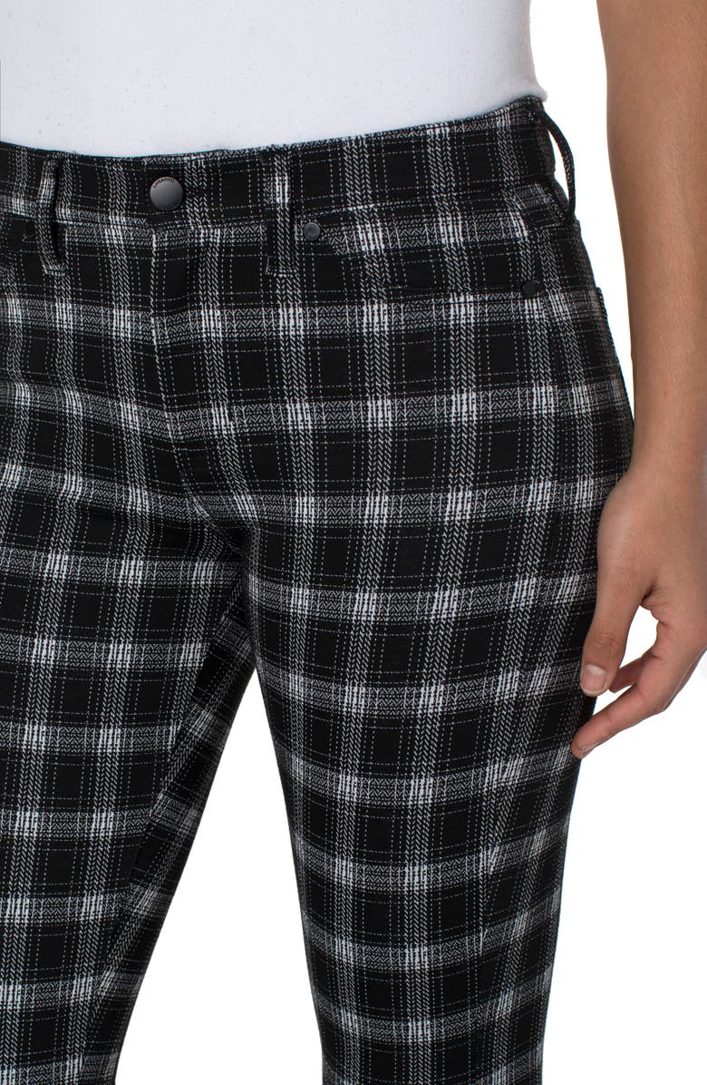 Liverpool Los Angeles Plaid Ponte Leggings, Alternate, color,