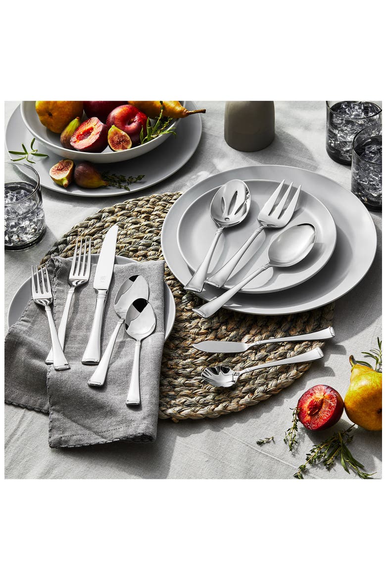 Angelico 45-Piece Flatware Set, Alternate, color, STAINLESS STEEL