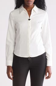 PATRIZIA LUCA Heart Zip Top