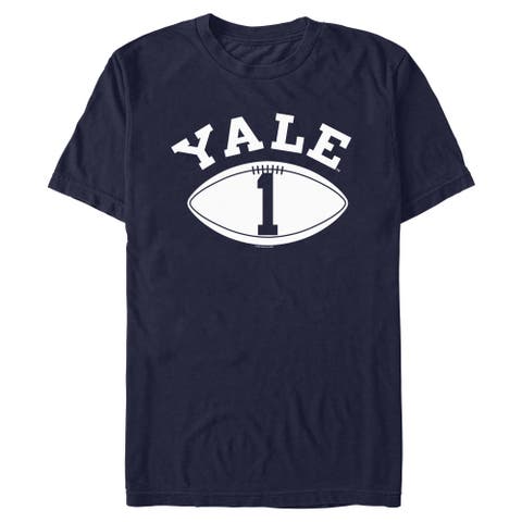 Men's Yale University Football Number One  Graphic T-Shirt