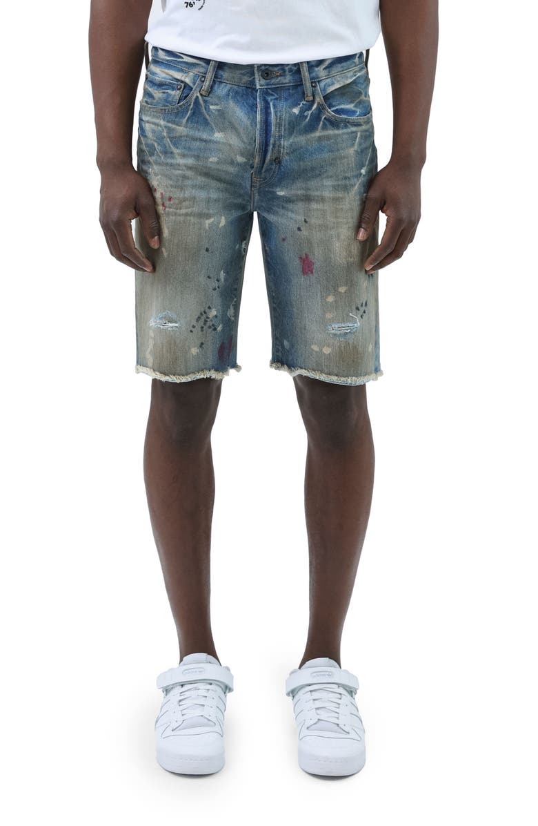 PRPS Punchy Cutoff Denim Shorts, Main, color,