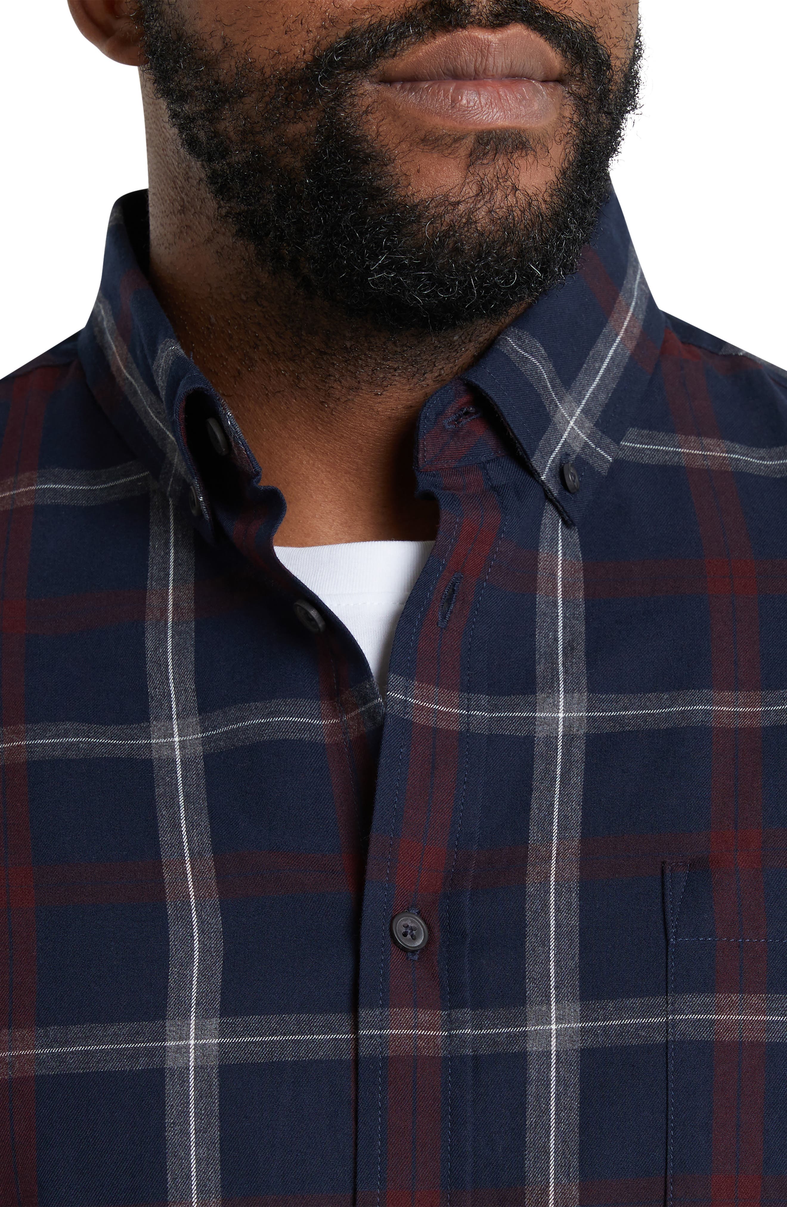 Johnny Bigg Aster Plaid Cotton Button-Up Shirt (Men) | Nordstrom