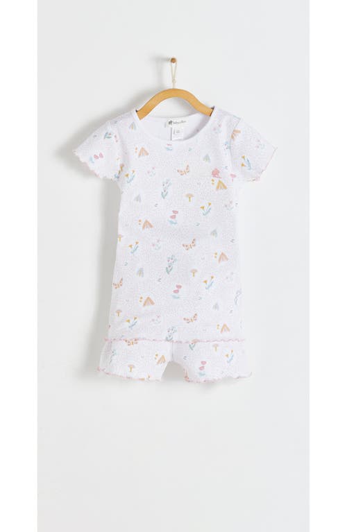 Babycottons Delphine Short Tee & Pants Pj Set In Full Print