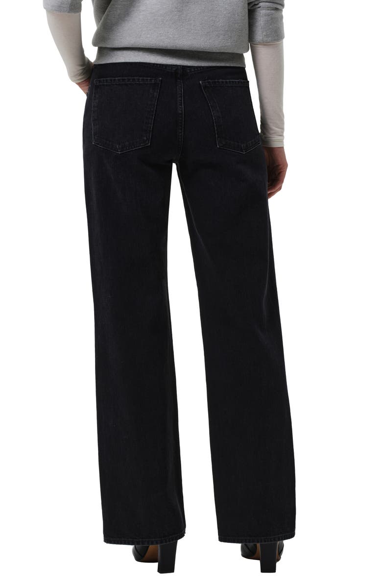 Citizens of Humanity Annina Straight Leg Jeans, Alternate, color, Raine Washed Black