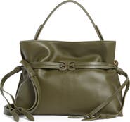 Sam Edelman Small Poppy Drawstring Leather Crossbody Bag