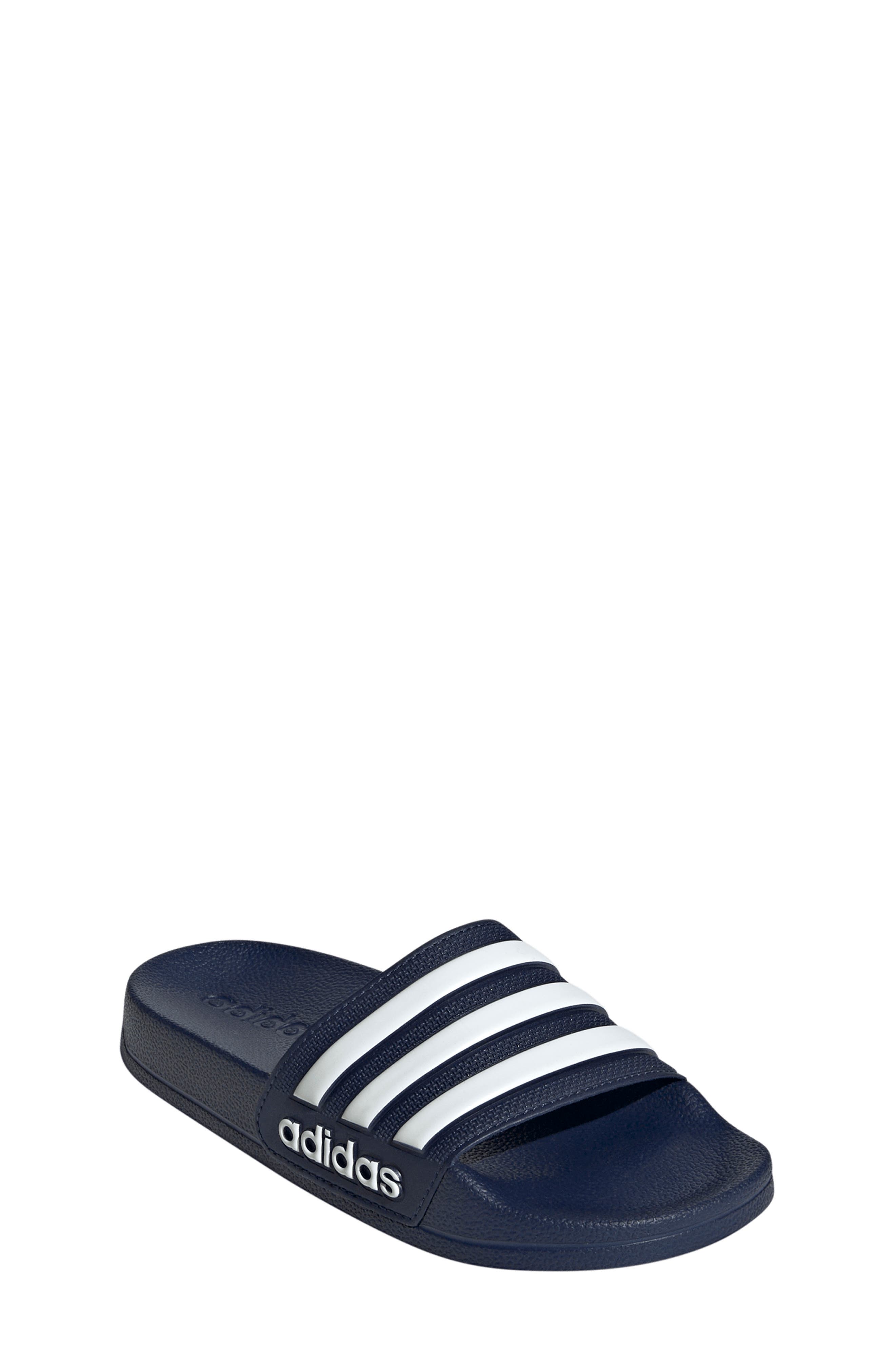 adidas Kids' Adilette Shower Slide Sandal, Main, color, 