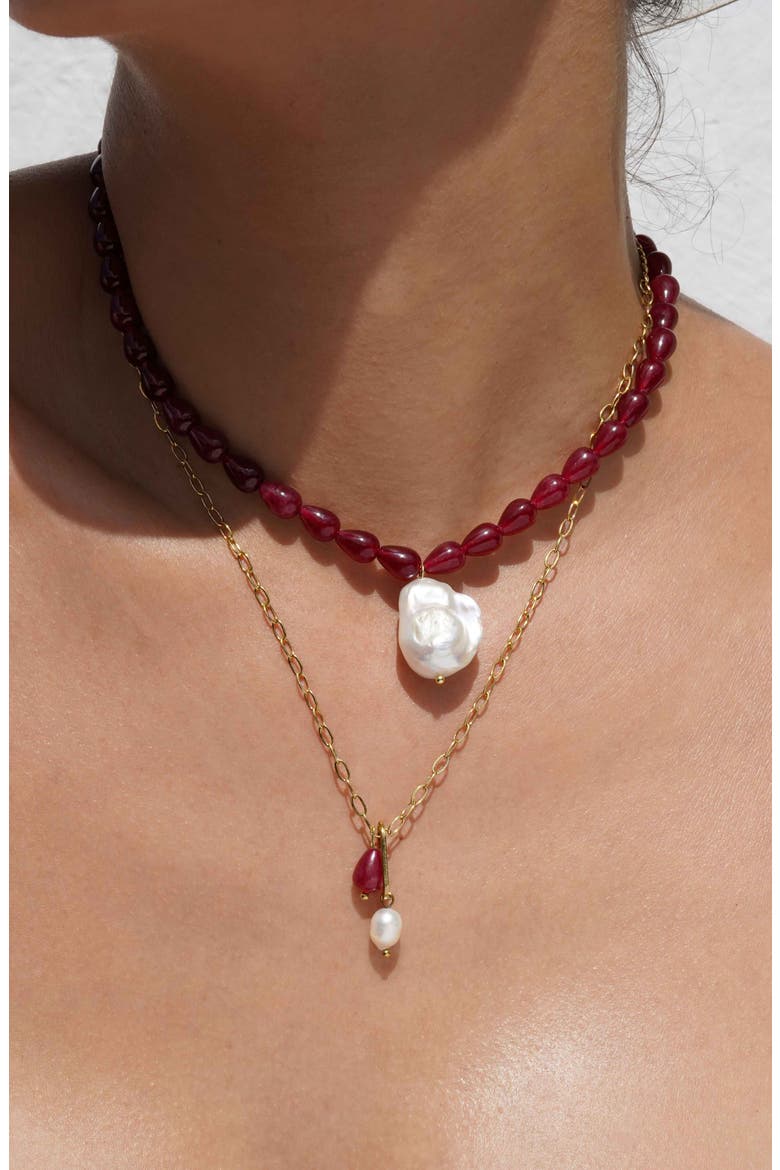 Geras Necklace, Alternate, color, GOLD