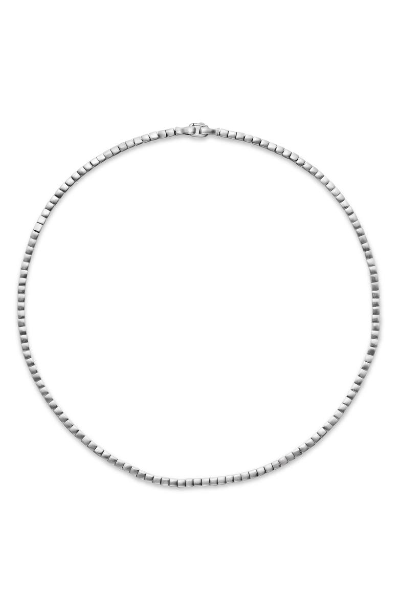 David Yurman Men's Spiritual Beads Cushion Necklace in Sterling Silver, 4mm, Alternate, color,