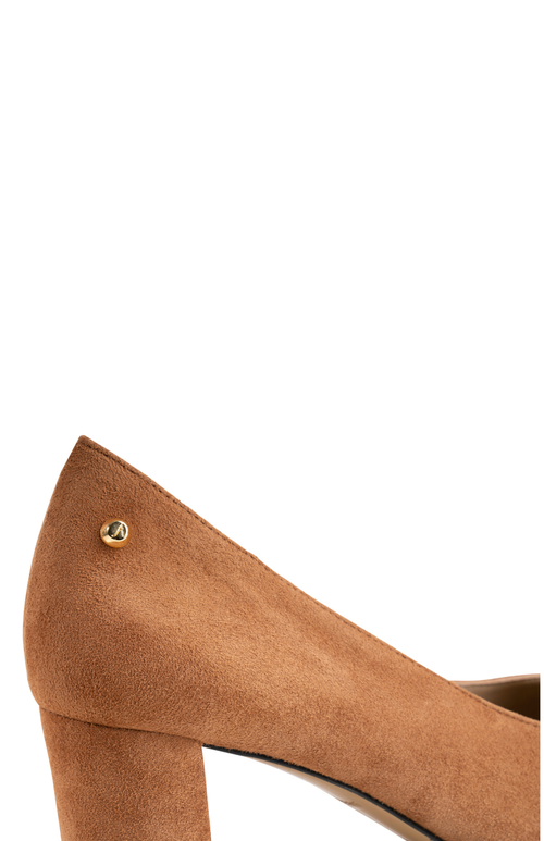 Stinaa.j Alice Orthopedic Suede Pumps In Brown Suede