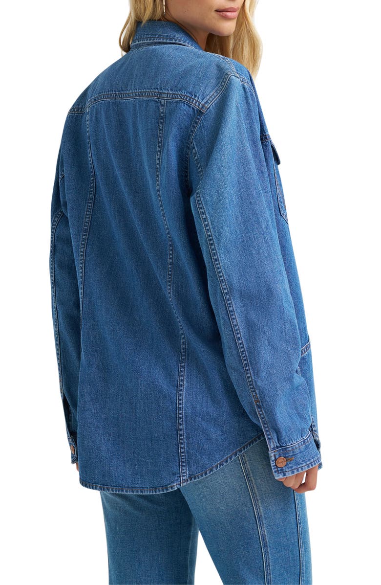 Wrangler Wrange Denim Button-Up Shirt, Alternate, color, 