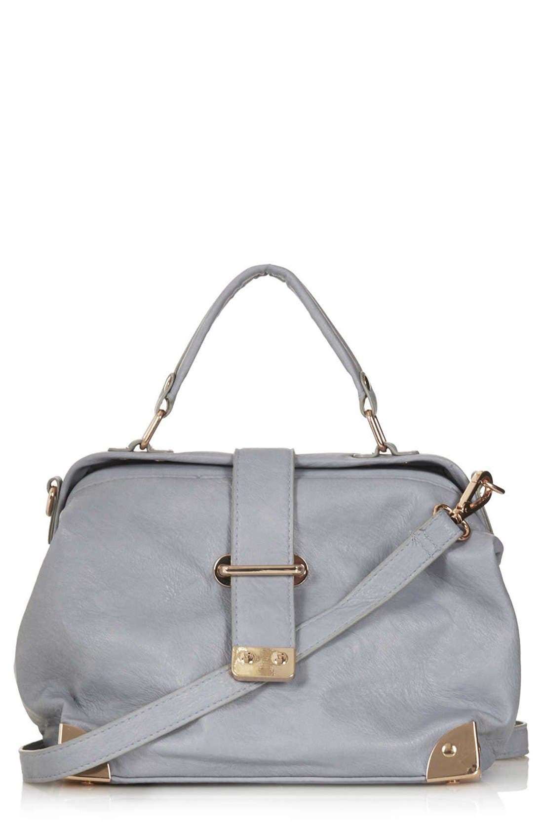 'Small' Metal Detail Crossbody Bag, Main, color, LIGHT BLUE