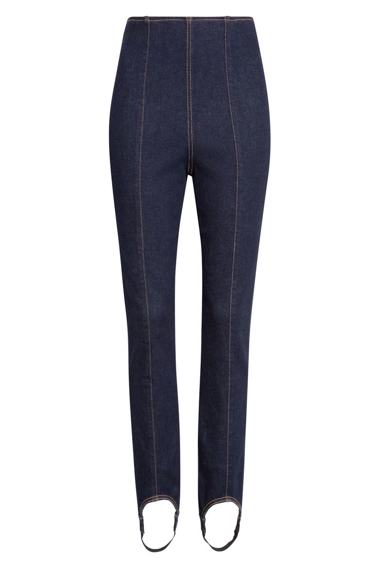 Lydia High Waist Stirrup Skinny Jeans, Alternate, color, INDIGO RINSE