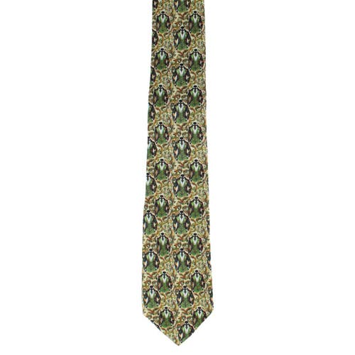 Trafalgar Big And Tall Shall We Dance Silk Novelty Neck Tie In Green