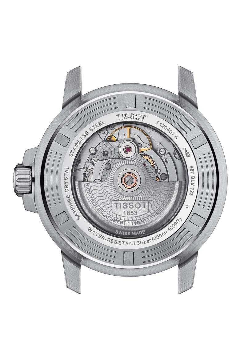 Seastar 1000 Professional Powermatic 80 Bracelet Watch, 43mm, Alternate, color, GREY