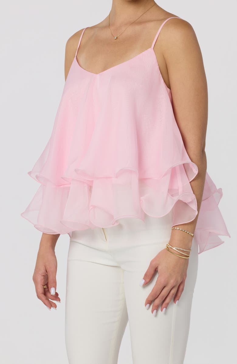 ASTR the Label Kira Tiered Babydoll Top, Alternate, color, Pink