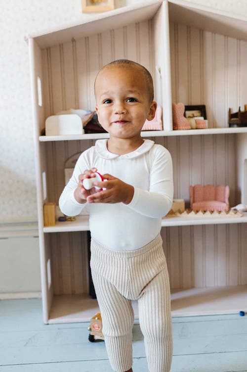 Ely's & Co. Modal Bodysuit In Beige