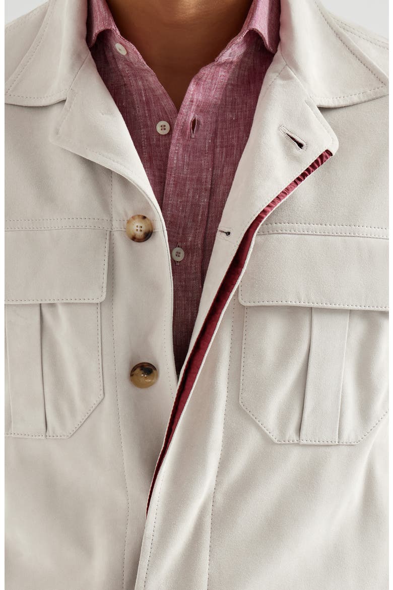 Suede jacket, Alternate, color, Sand
