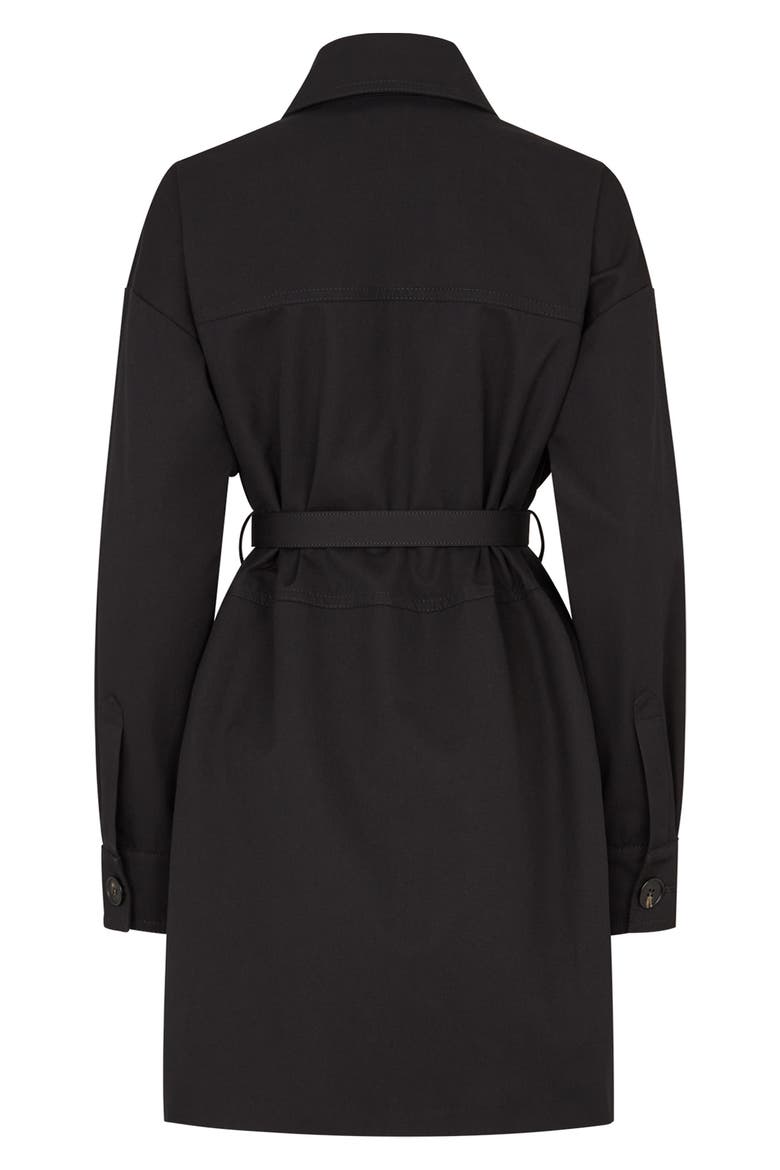 Belted Jacket, Alternate, color, BLACK