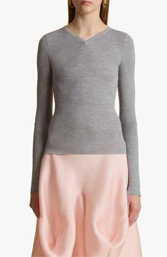 Khaite Collie Gathered Cotton Poplin Blouse | Nordstrom Khaite Collie Gathered Cotton Poplin Blouse | Nordstrom